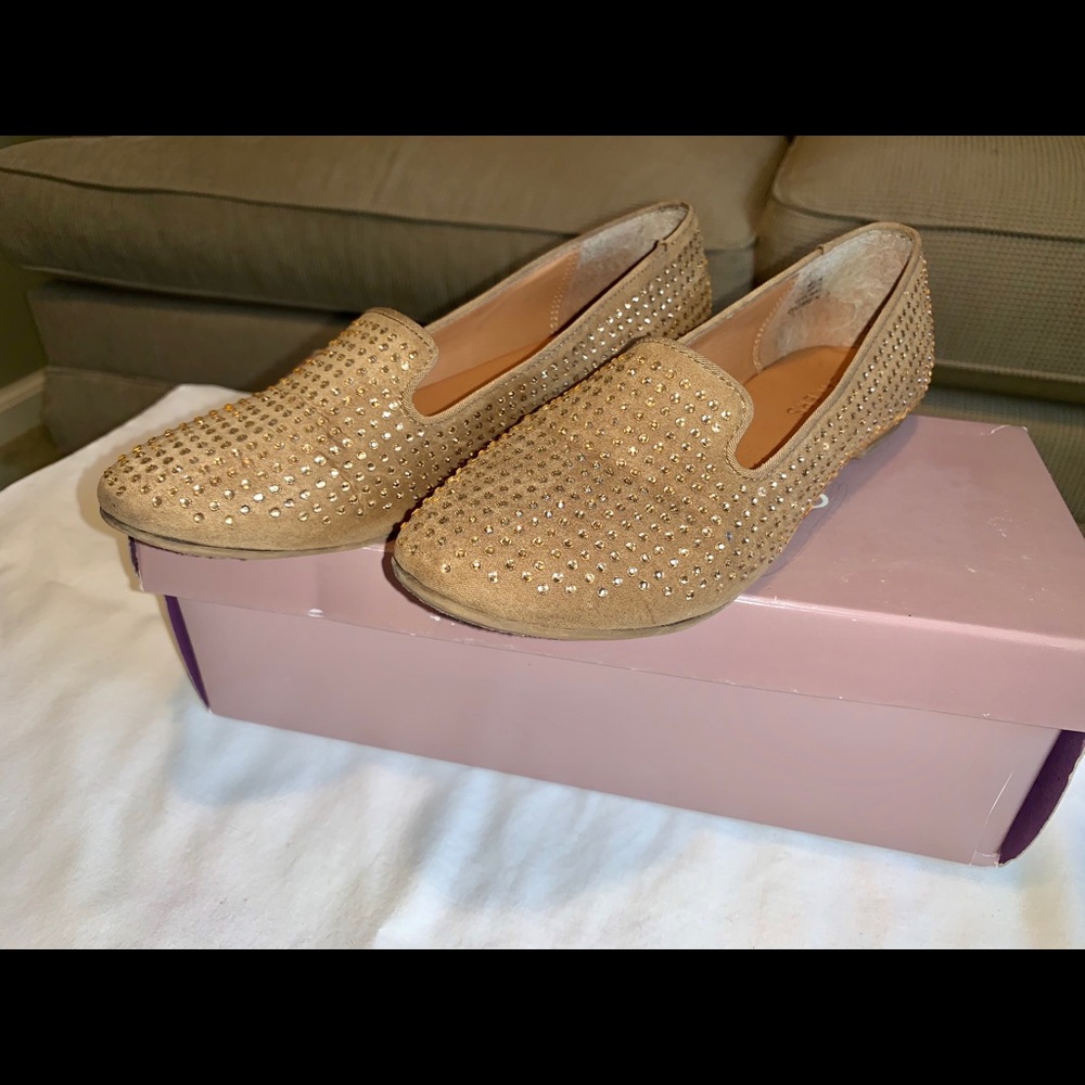 Bakers Gold Rhinestone Flat - Picture 2 of 5